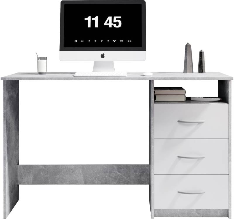 BEGA OFFICE Schreibtisch »Adria, Computertisch,«, Schubkästen rechts oder links montierbar, Breite 123 cm von BEGA OFFICE