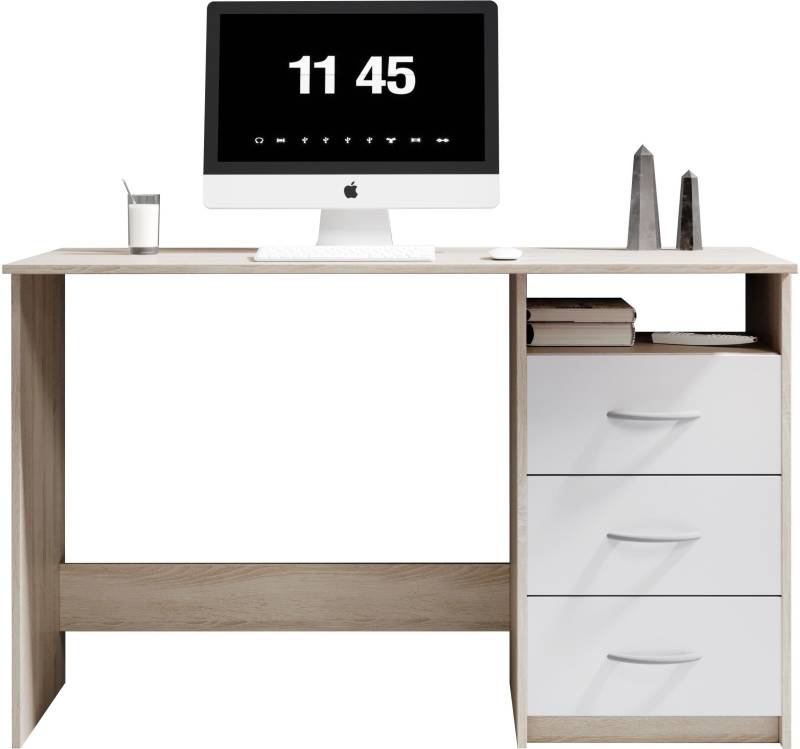 BEGA OFFICE Schreibtisch »Adria, Computertisch,«, Schubkästen rechts oder links montierbar, Breite 123 cm von BEGA OFFICE