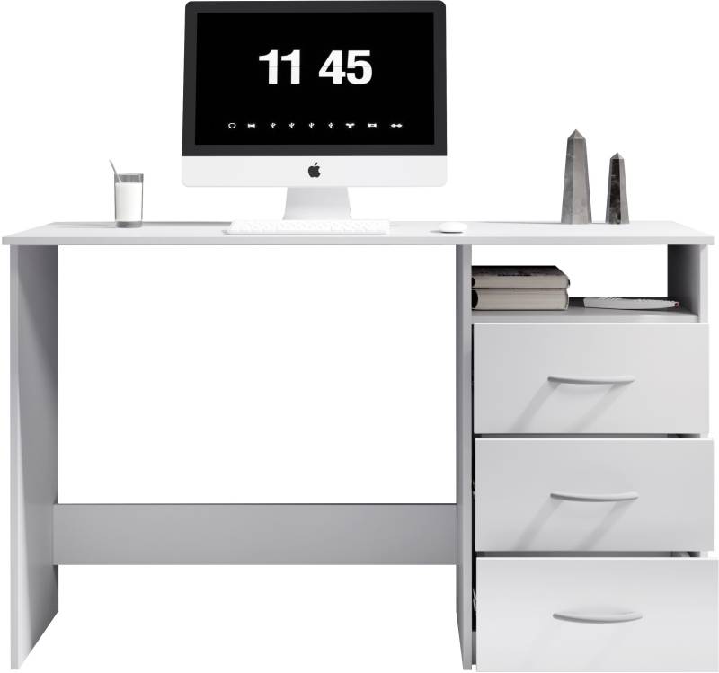 BEGA OFFICE Schreibtisch »Adria, Computertisch,«, Schubkästen rechts oder links montierbar, Breite 123 cm von BEGA OFFICE