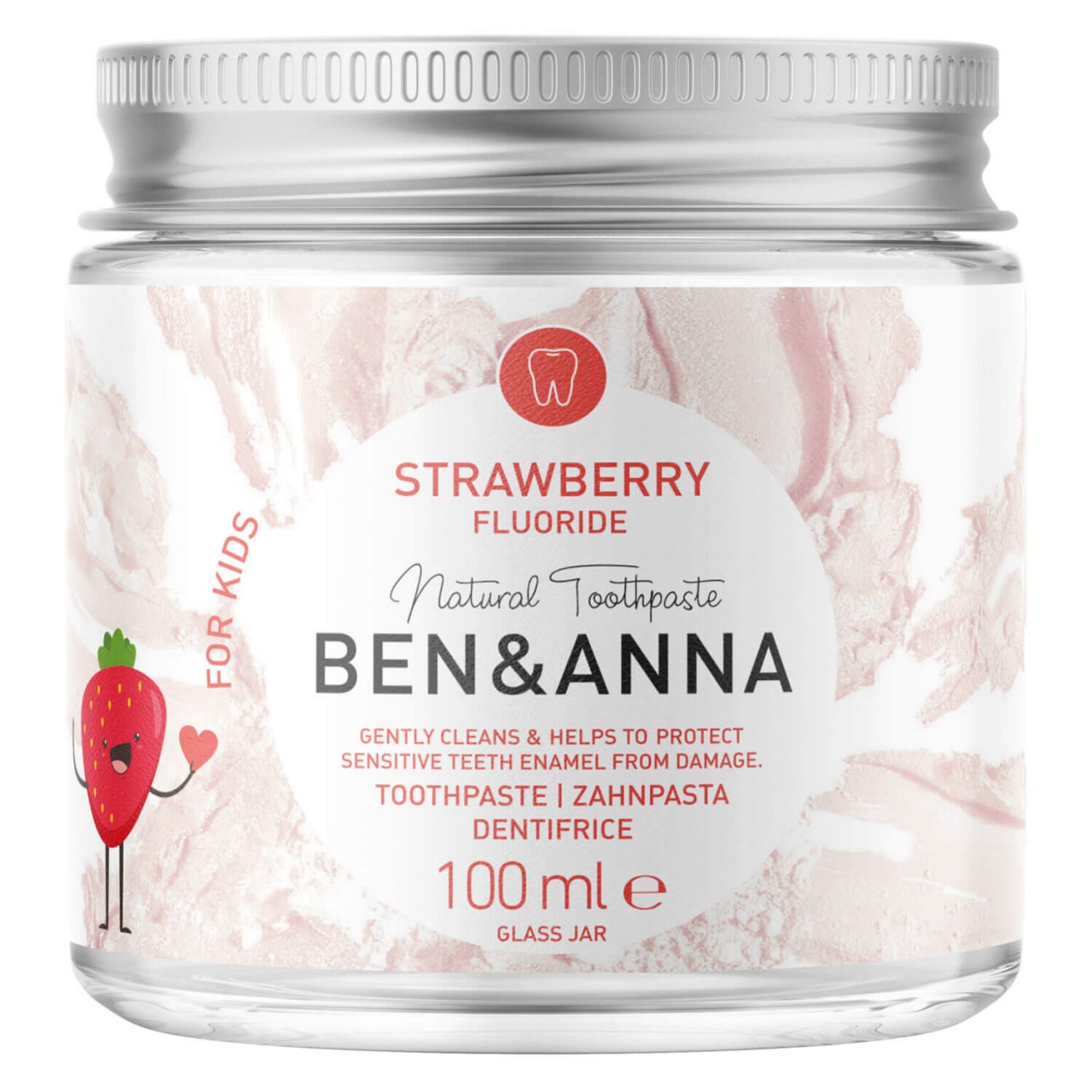 BEN&ANNA - Toothpaste Strawberry Fluorid von BEN&ANNA
