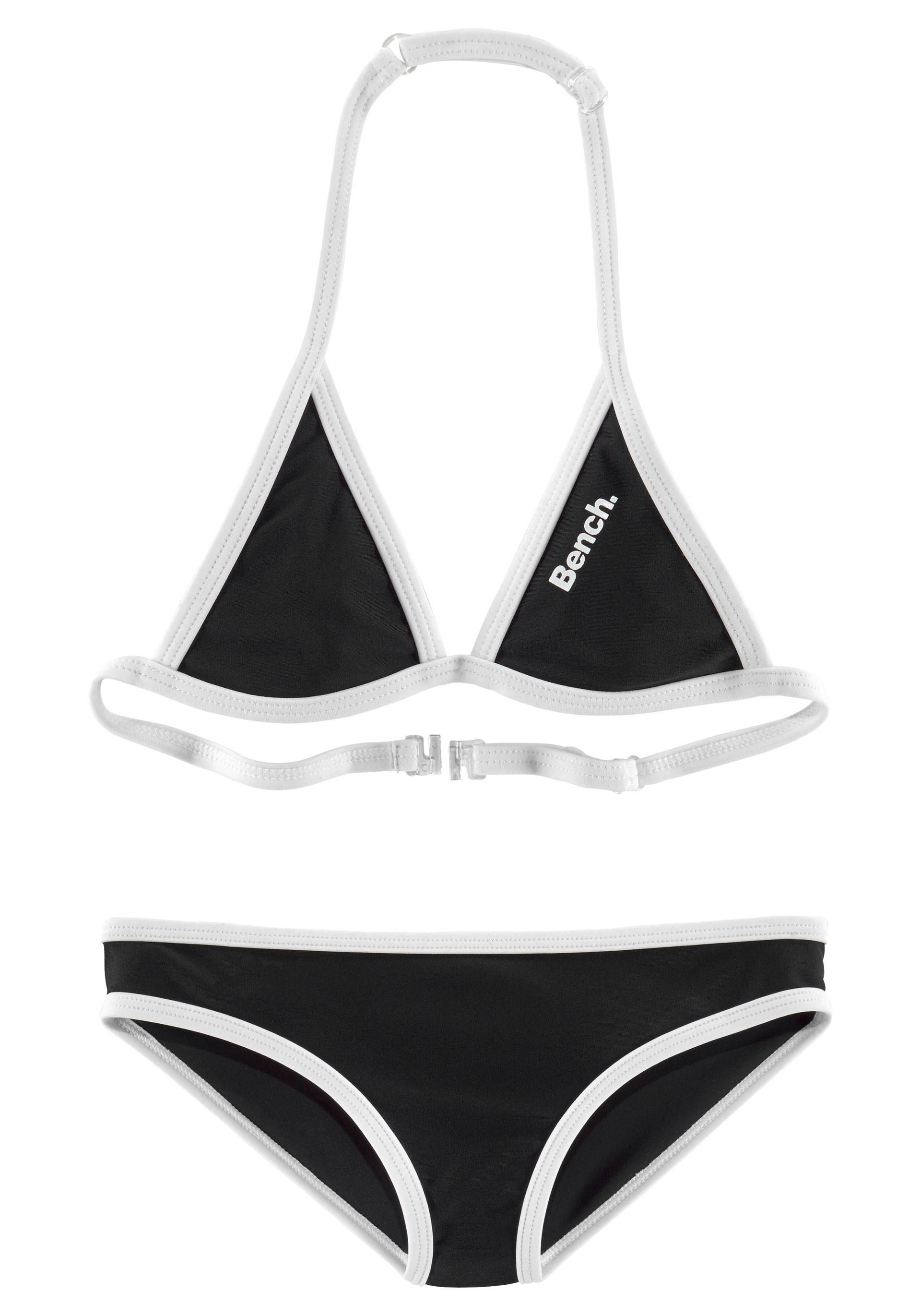 Bench. Triangel-Bikini, mit Logoprint an Top und Hose von Bench.