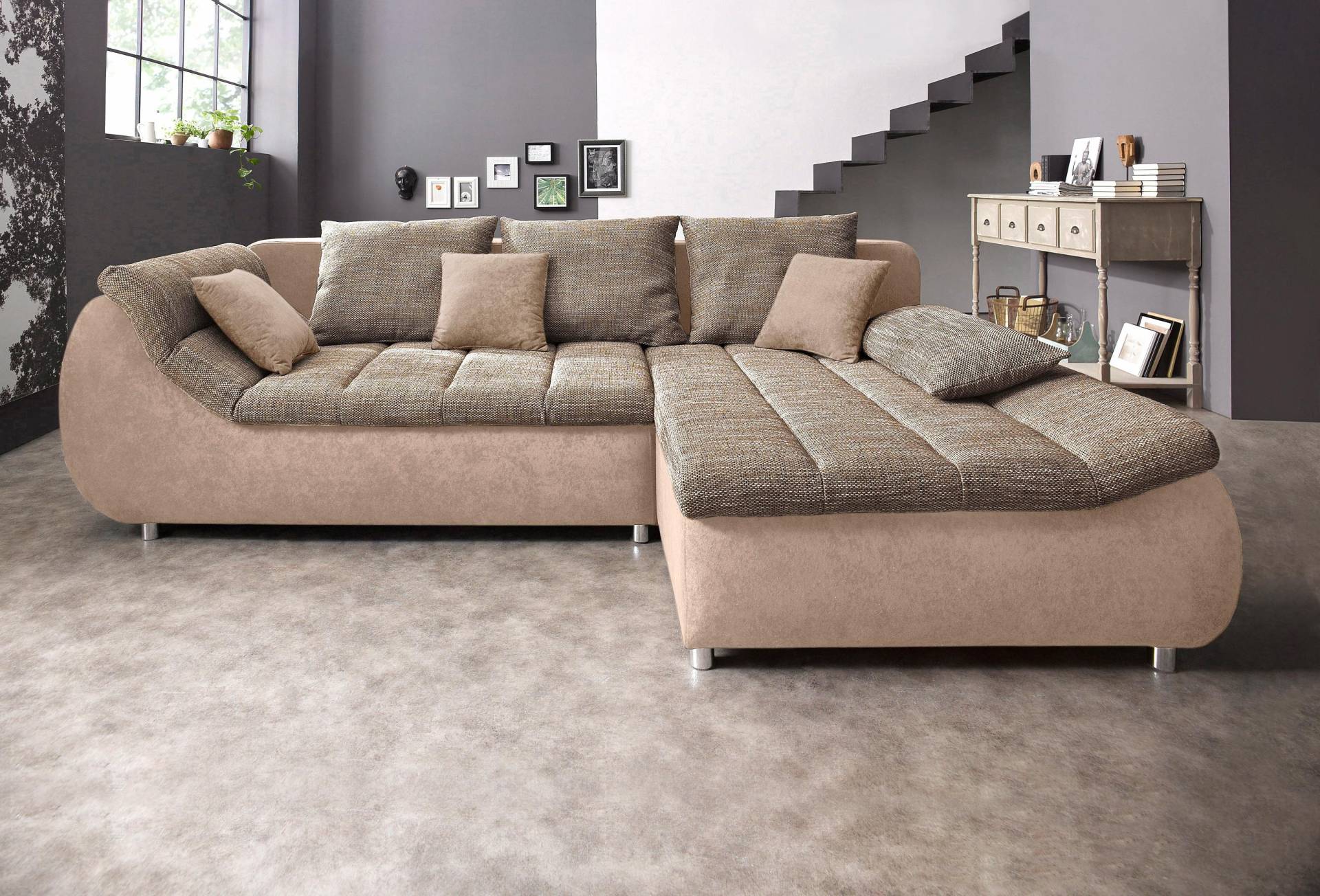 INOSIGN Ecksofa »Imola elegant und bequem, aktuelle Steppung im Sitz, L-Form«, wahlweise mit Bettfunktion INOSIGN Ecksofa »Imola elegant und bequem, aktuelle Steppung im Sitz, L-Form«, wahlweise mit Bettfunktion von INOSIGN