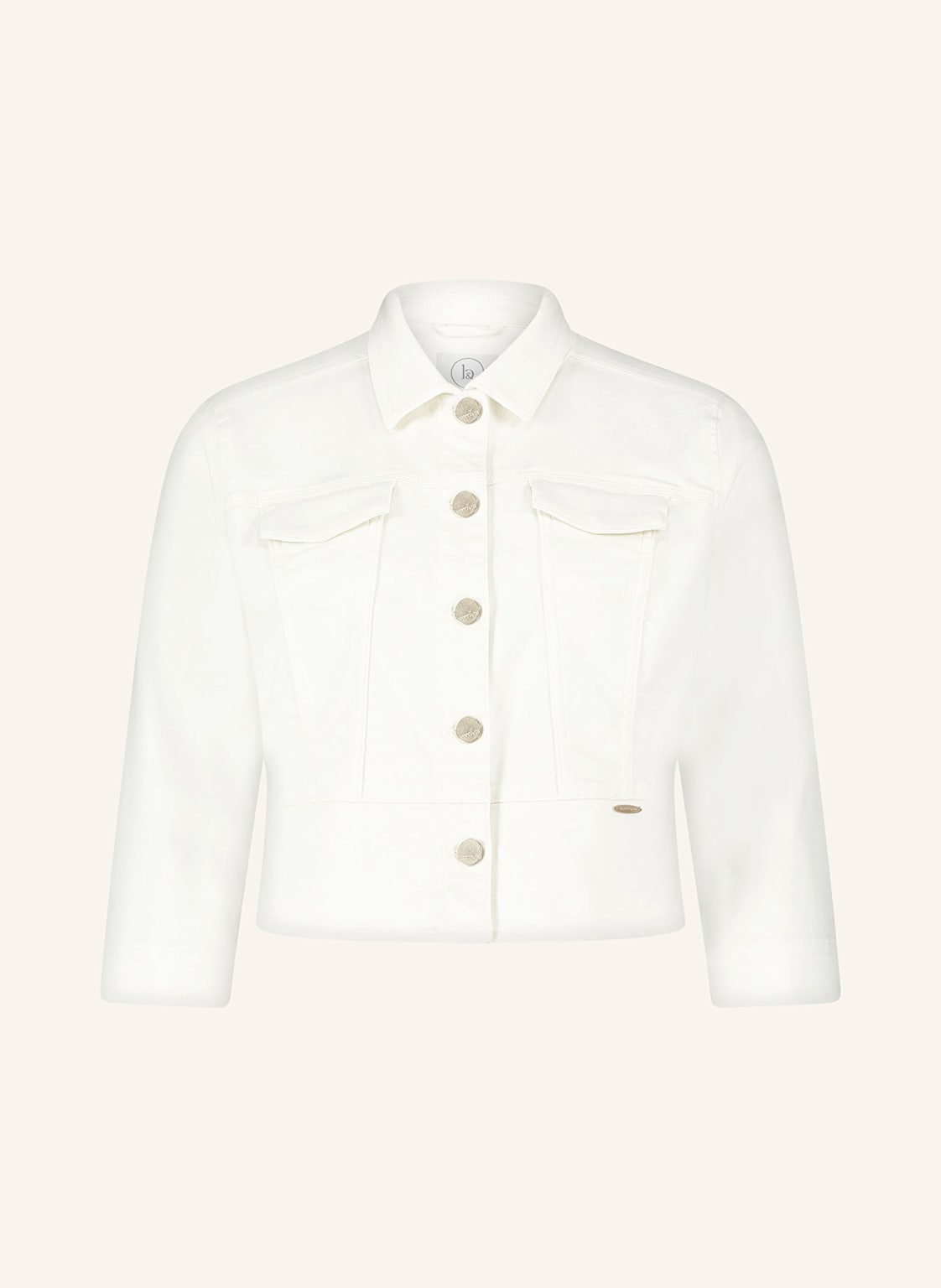 Betty&Co Cropped-Jacke Mit 3/4-Arm weiss von BETTY&CO