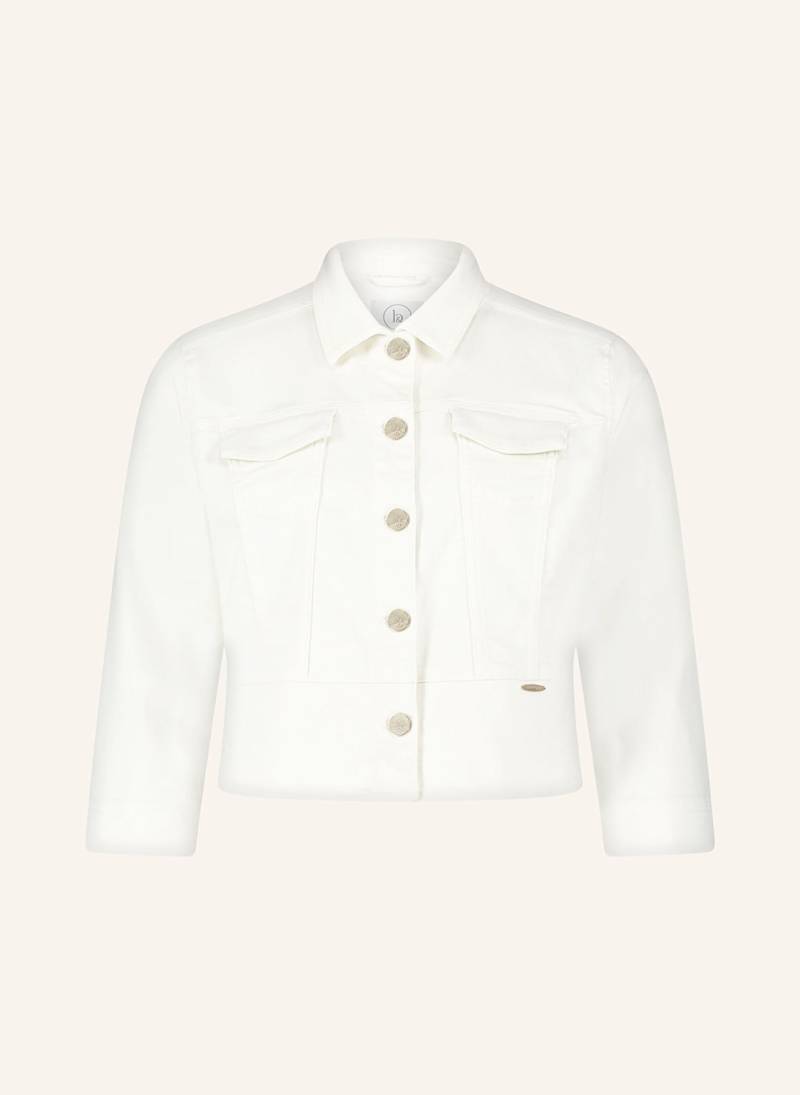 Betty&Co Cropped-Jacke Mit 3/4-Arm weiss von BETTY&CO