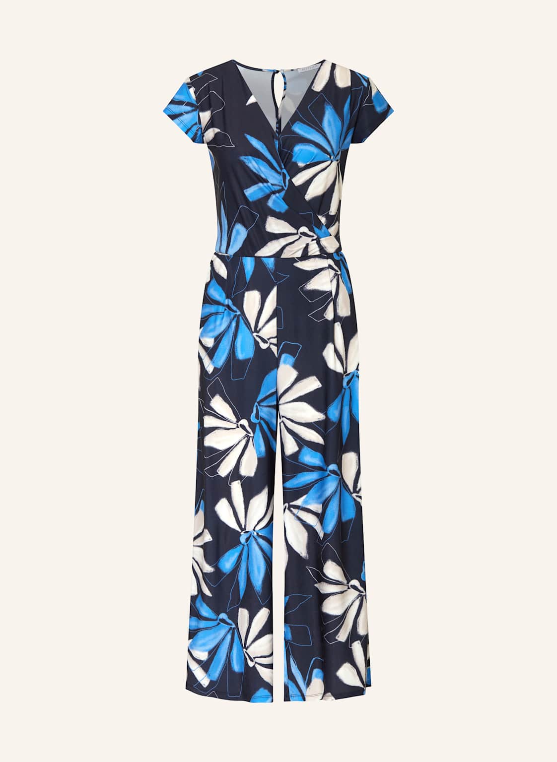 Betty&Co Jumpsuit In Wickeloptik blau Betty&Co Jumpsuit In Wickeloptik blau von BETTY&CO