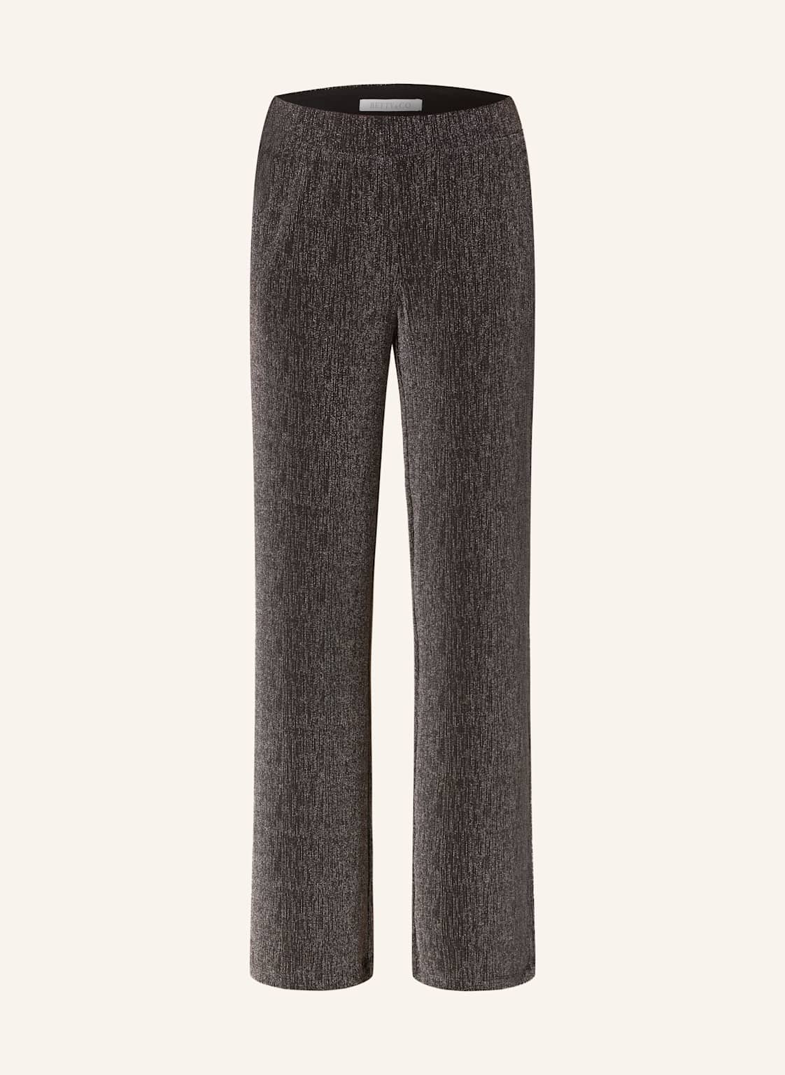 Betty&Co Marlenehose Mit Glitzergarn schwarz Betty&Co Marlenehose Mit Glitzergarn schwarz von BETTY&CO