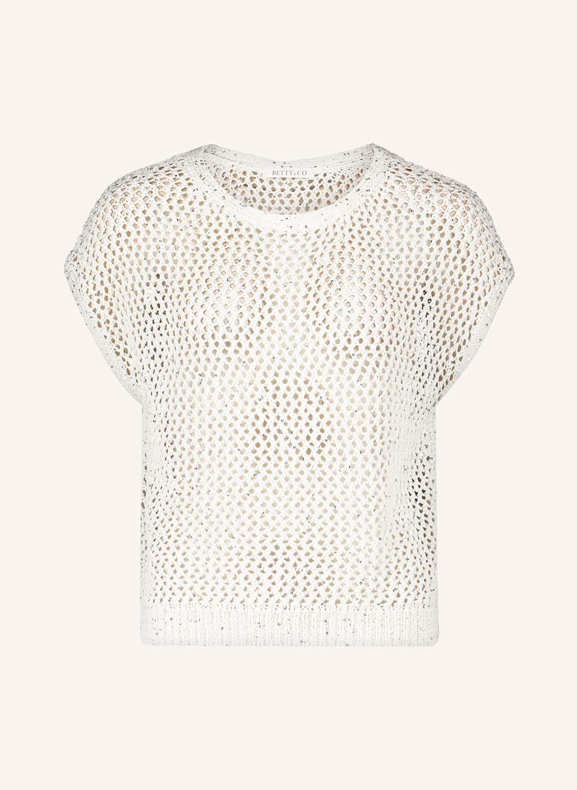 Betty&Co Pullunder Mit Pailletten weiss Betty&Co Pullunder Mit Pailletten weiss von BETTY&CO