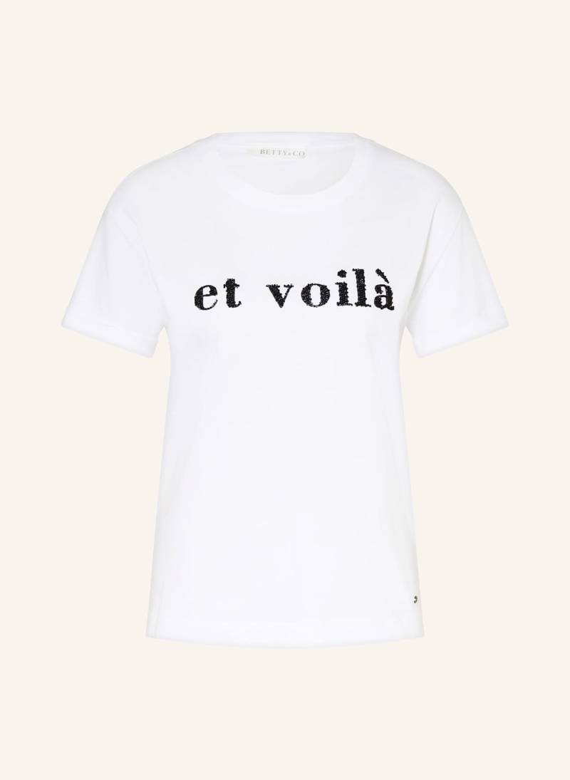 Betty&Co T-Shirt Mit Schmucksteinen weiss von BETTY&CO