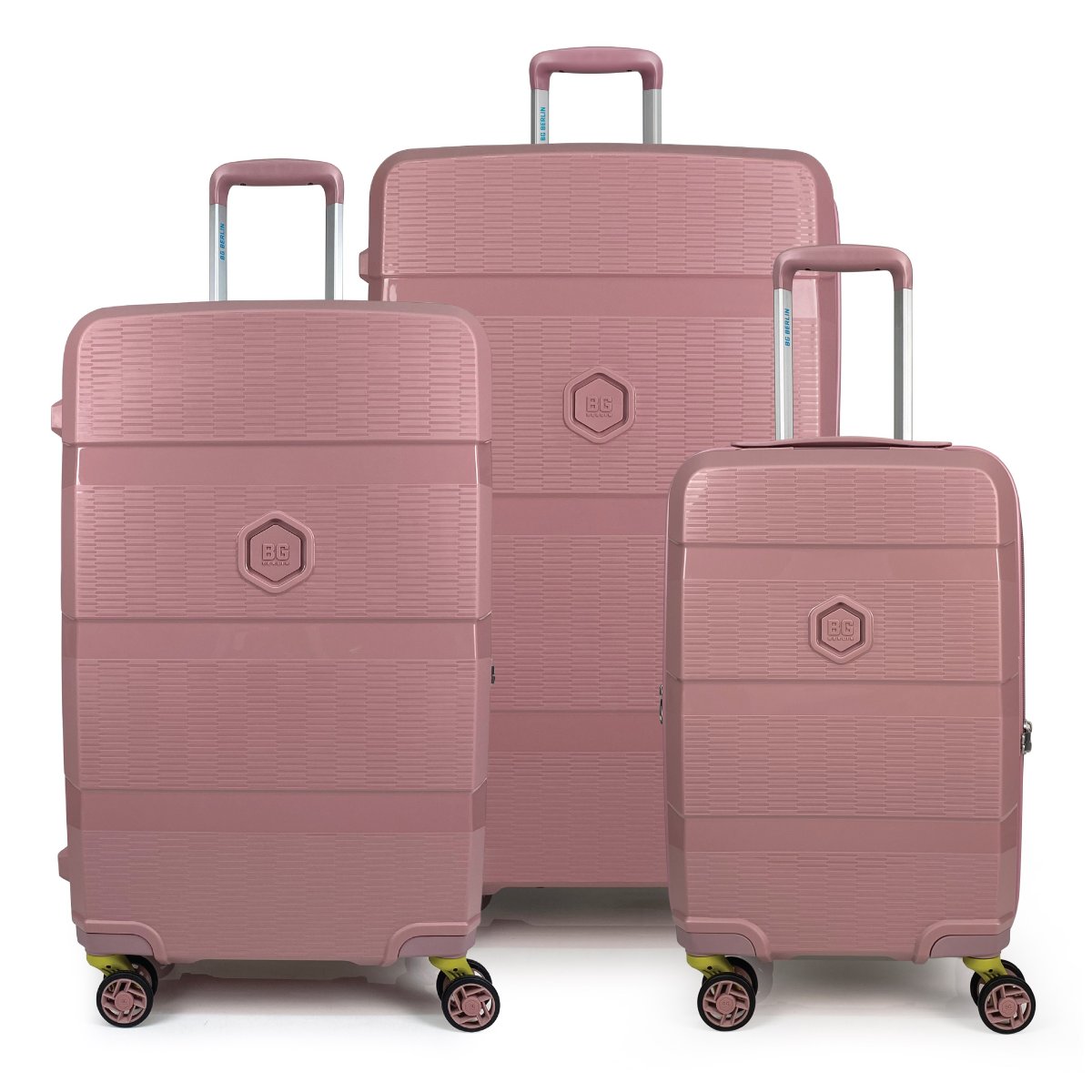 Zip2 Luggage - 3er Kofferset Pink von BG Berlin