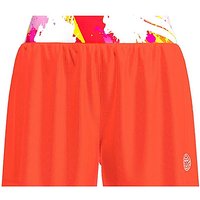 BIDI BADU Damen 2in1 Tennisshort Wild Arts Printed rot | M von BIDI BADU