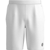 BIDI BADU Herren Tennisshort Crew 9Inch weiss | L von BIDI BADU