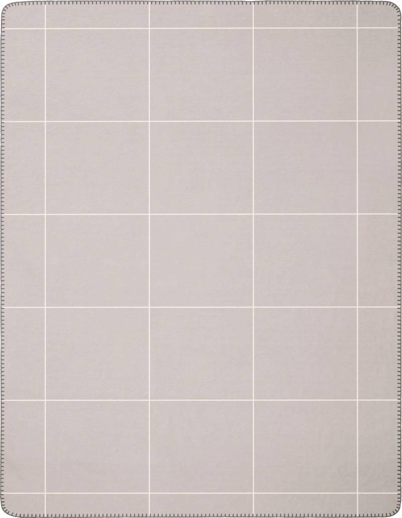 Biederlack Wolldecke »Grid«, mit grosszügigem Karo, Kuscheldecke von Biederlack