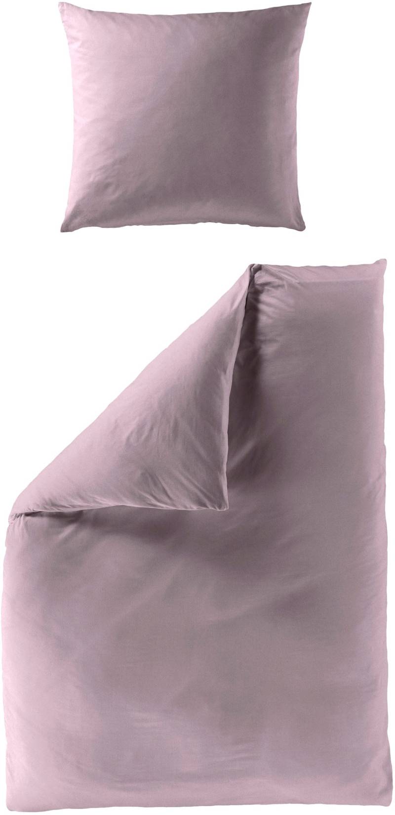 BIERBAUM Bettwäsche »Elegant uni«, Mako-Satin, 100 % Baumwolle, Uni, pflegeleicht von BIERBAUM