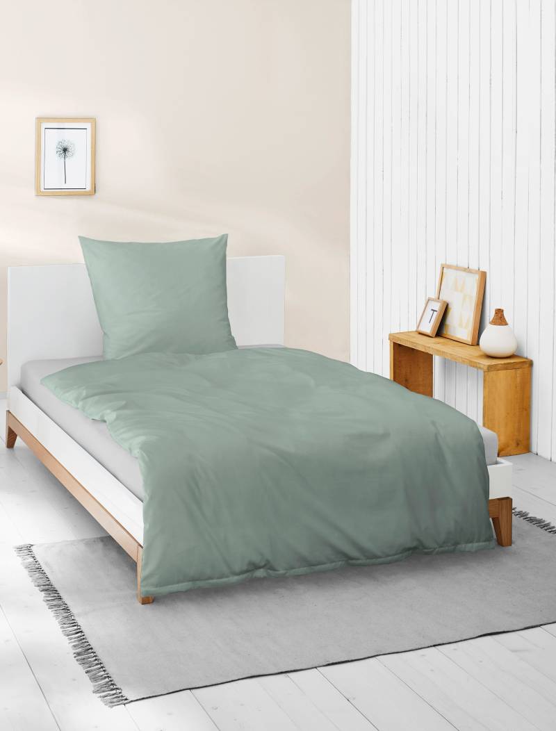 BIERBAUM Bettwäsche »Elegant uni«, Mako-Satin, 100 % Baumwolle, Uni, pflegeleicht von BIERBAUM