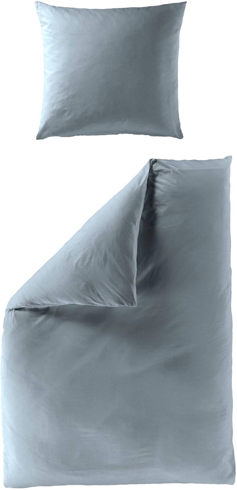 BIERBAUM Bettwäsche »Elegant uni«, Mako-Satin, 100 % Baumwolle, Uni, pflegeleicht von BIERBAUM