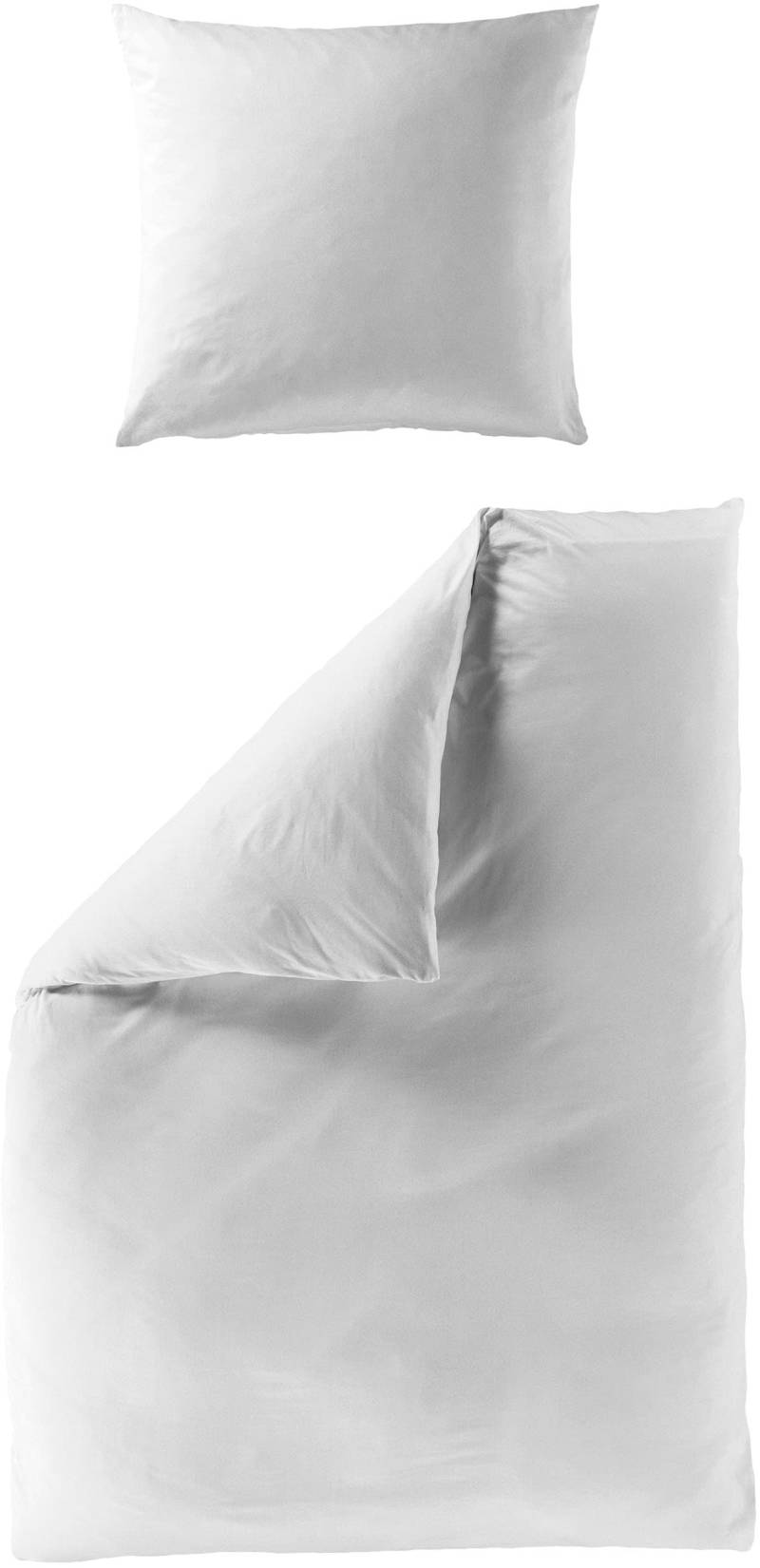 BIERBAUM Bettwäsche »Elegant uni«, Mako-Satin, 100 % Baumwolle, Uni, pflegeleicht von BIERBAUM