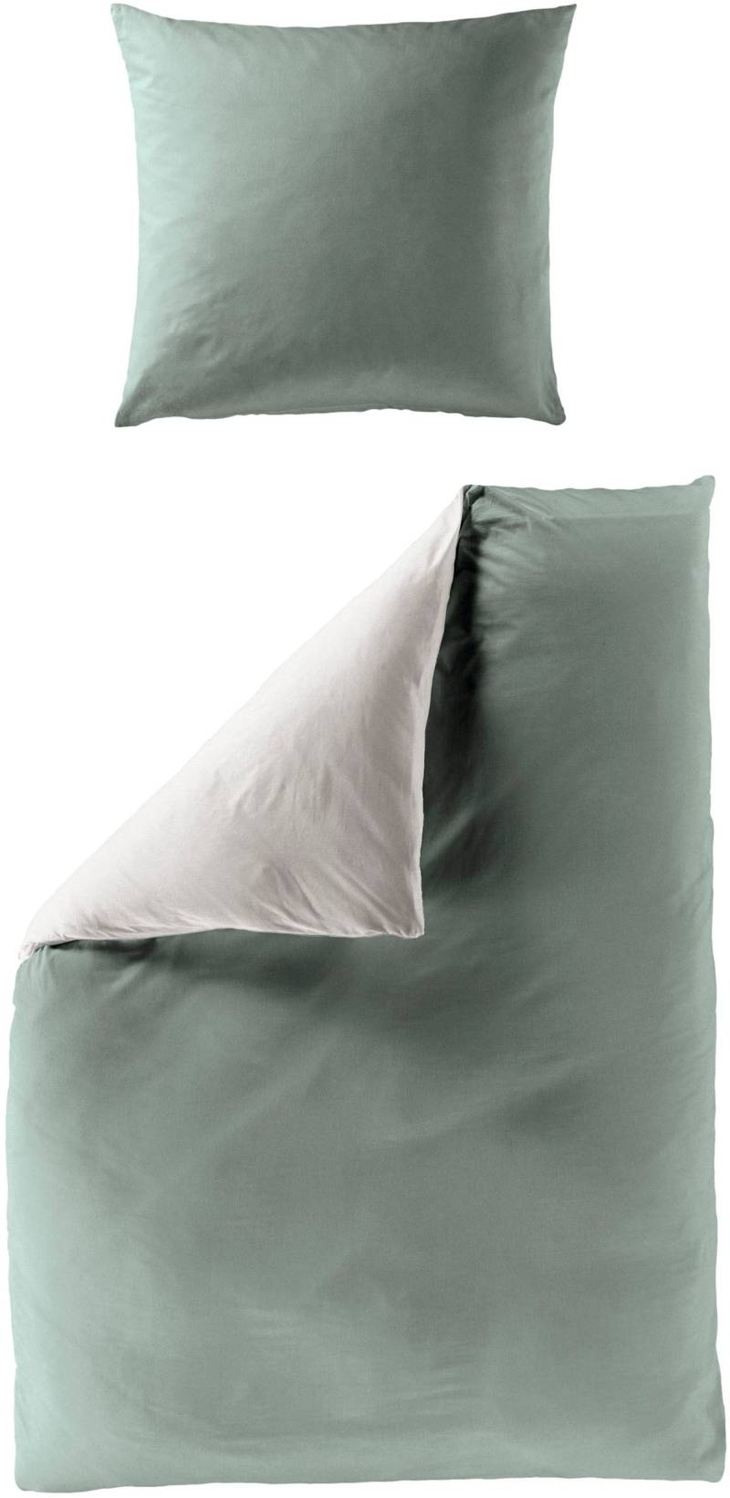BIERBAUM Wendebettwäsche »Modern Uni in Gr. 135x200 oder 155x220 cm«, Modernes Unidesign: Schlichte, elegante Optik für jedes Schlafzimmer von BIERBAUM