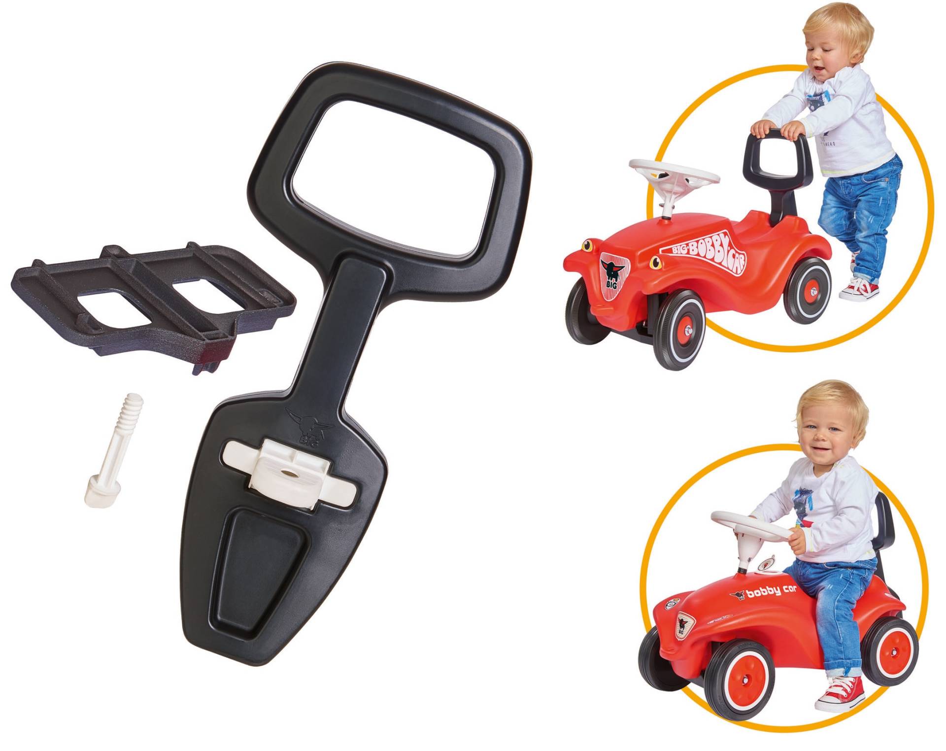 BIG Kinderfahrzeug Lauflernhilfe »BIG Bobby Car Walker 2in1 Zubehör« von BIG