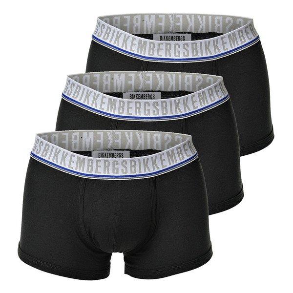 Boxershort 3er Pack Stretch Herren Schwarz S von BIKKEMBERGS