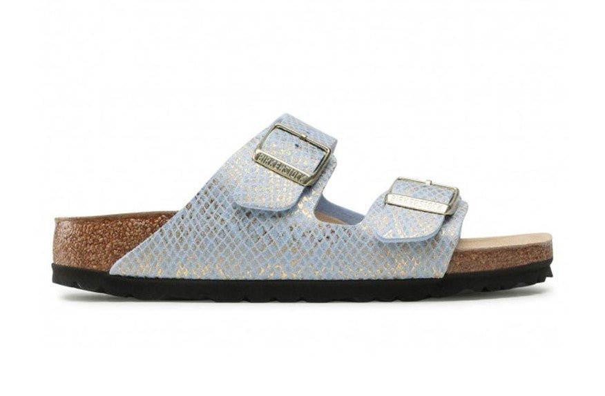 Birkenstock Arizona Bs - Synthetik Sandale Damen Blau 41 von BIRKENSTOCK