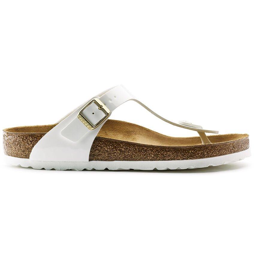 Gizeh Bs - Leder Sandale Damen Weiss 43 von BIRKENSTOCK