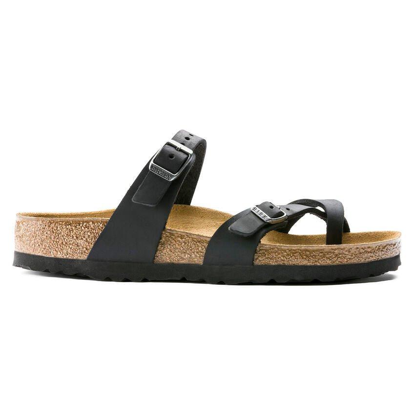 Mayari - Leder Sandale Damen Schwarz 35 von BIRKENSTOCK