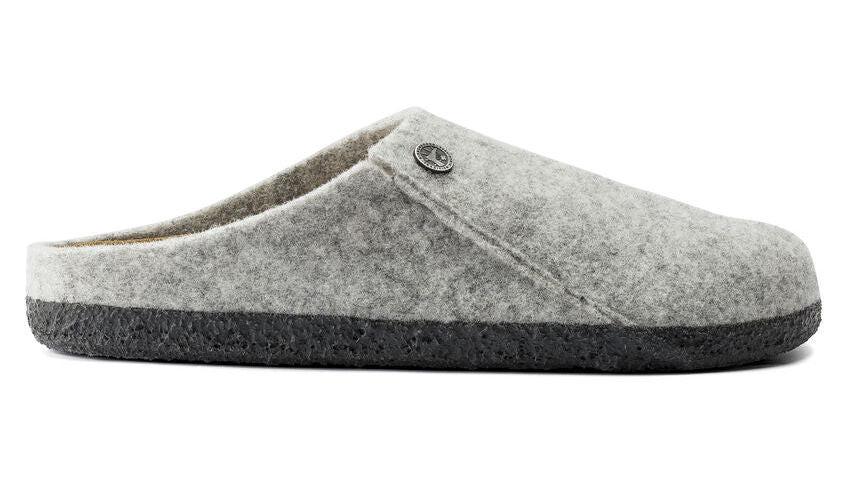 Birkenstock Zermatt Rivet - Synthetik Slipper Damen Grau 35 von BIRKENSTOCK