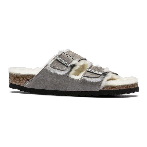 Sandalen, Flat Damen Hellgrau 39 von BIRKENSTOCK