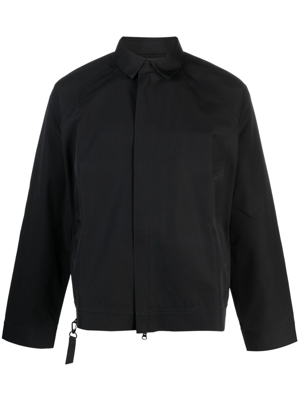 BLAEST Standal ziped shirt jacket - Black von BLAEST
