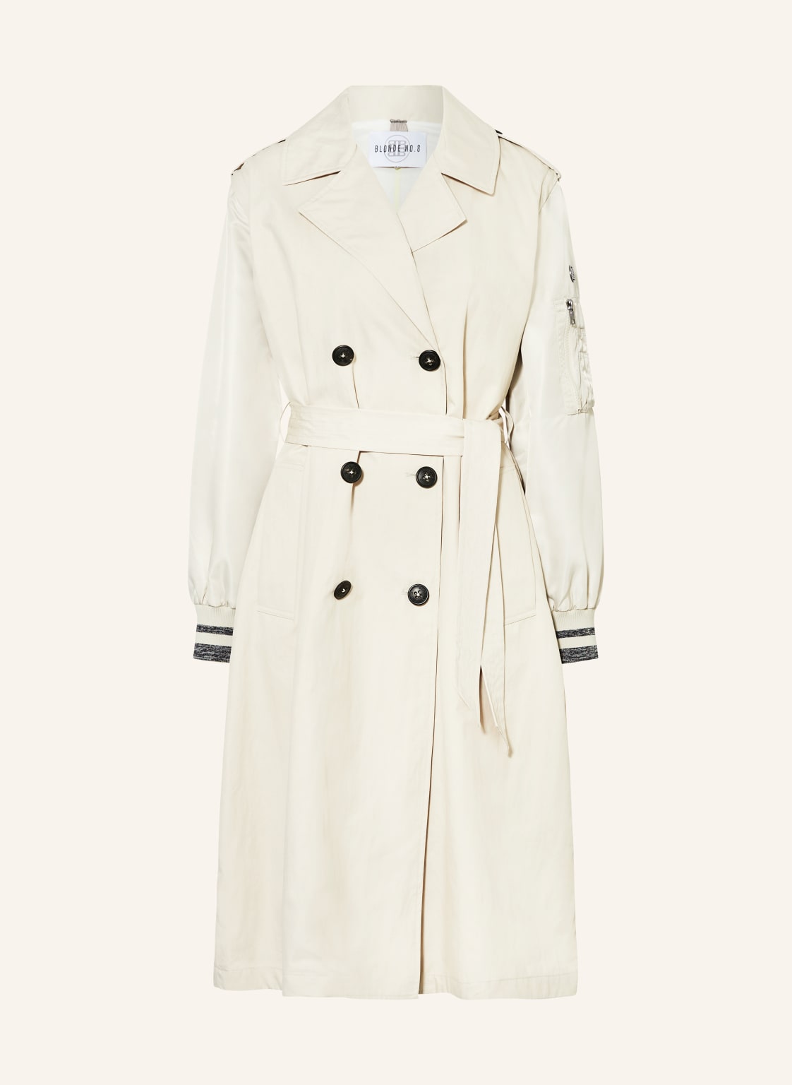 Blonde No.8 Trenchcoat Abbey Mit Abnehmbaren Ärmeln beige von BLONDE No.8