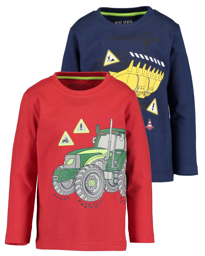 Blue Seven Langarmshirt »Blue Seven Jungen Langarmshirts VEHICLES - 2er Pack«, (2 tlg.) von BLUE SEVEN