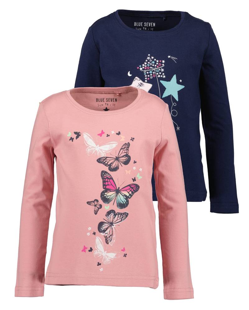 Blue Seven Langarmshirt »Blue Seven Mädchen Langarmshirts MARKETPLACE - 2er Pack«, (2 tlg.) von BLUE SEVEN