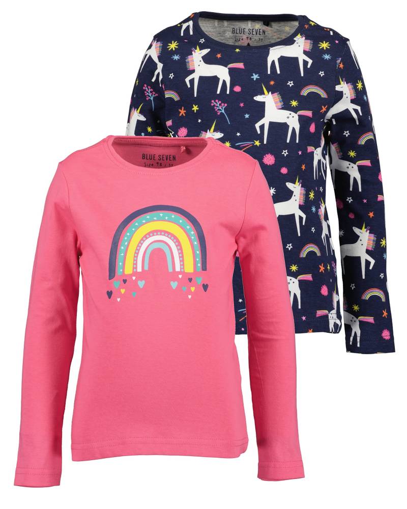 Blue Seven Langarmshirt »Blue Seven Mädchen Langarmshirts MARKETPLACE - 2er Pack«, (2 tlg.) von BLUE SEVEN