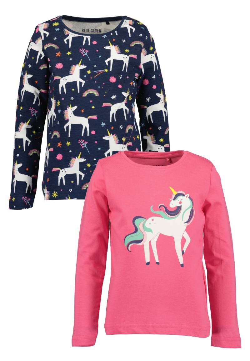 Blue Seven Langarmshirt »Blue Seven Mädchen Langarmshirts MARKETPLACE - 2er Pack«, (2 tlg.) von BLUE SEVEN
