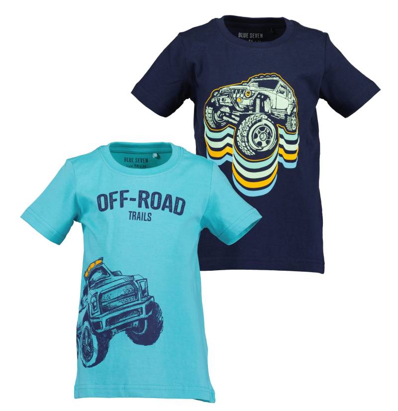Blue Seven T-Shirt »Blue Seven Jungen T-Shirts REPEAT MARKETPLACE - 2er Pack«, (2 tlg.) von BLUE SEVEN