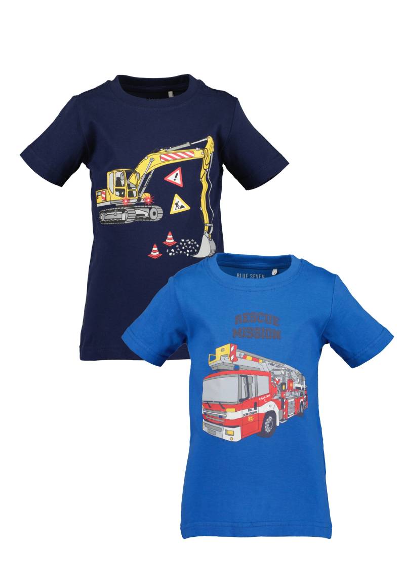 Blue Seven T-Shirt »Blue Seven Jungen T-Shirts REPEAT MARKETPLACE - 2er Pack«, (2 tlg.) von BLUE SEVEN