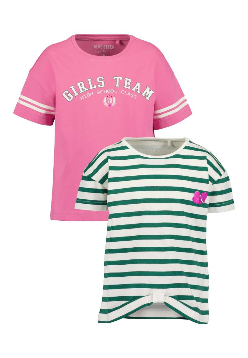 Blue Seven T-Shirt »Blue Seven Mädchen T-Shirts 2er Set Rundhals Kurzarm Sommer«, (2 tlg.) von BLUE SEVEN