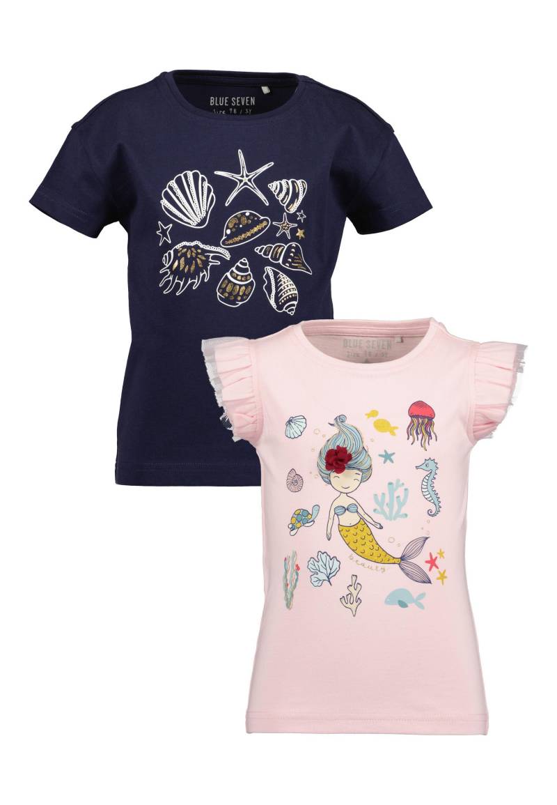 Blue Seven T-Shirt »Blue Seven Mädchen T-Shirts 2er Set Rundhals Sommer Baumwolle«, (2 tlg.) von BLUE SEVEN