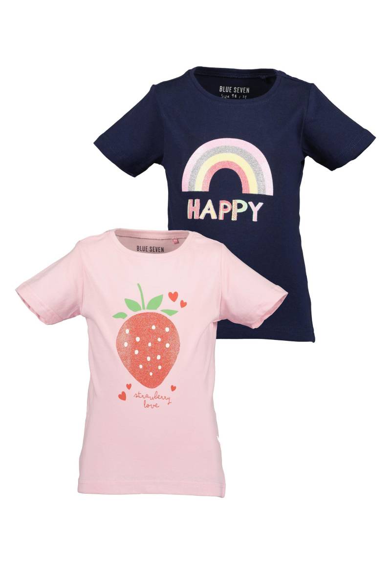 Blue Seven T-Shirt »Blue Seven Mädchen T-Shirts REPEAT MARKETPLACE - 2er Pack«, (2 tlg.) von BLUE SEVEN