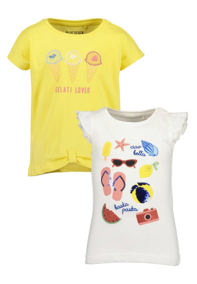 Blue Seven T-Shirt »Blue Seven T-Shirts MARKETPLACE + ONLINE - 2er Pack«, (2 tlg.) von BLUE SEVEN