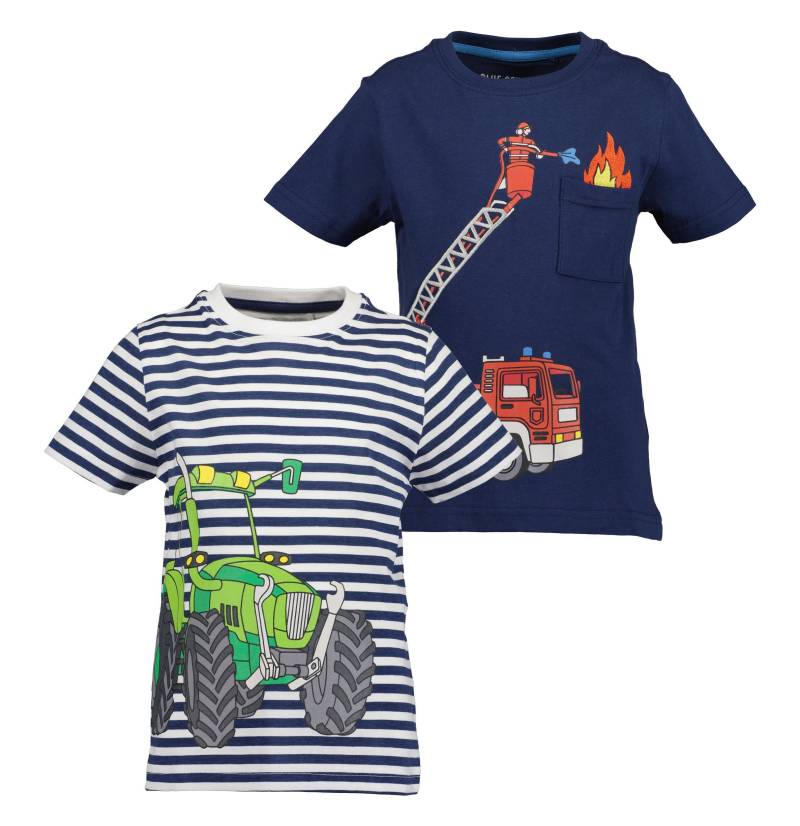 Blue Seven T-Shirt »Blue Seven T-Shirts REPEAT MARKETPLACE + ONLINE - 2er Pack«, (2 tlg.) von BLUE SEVEN