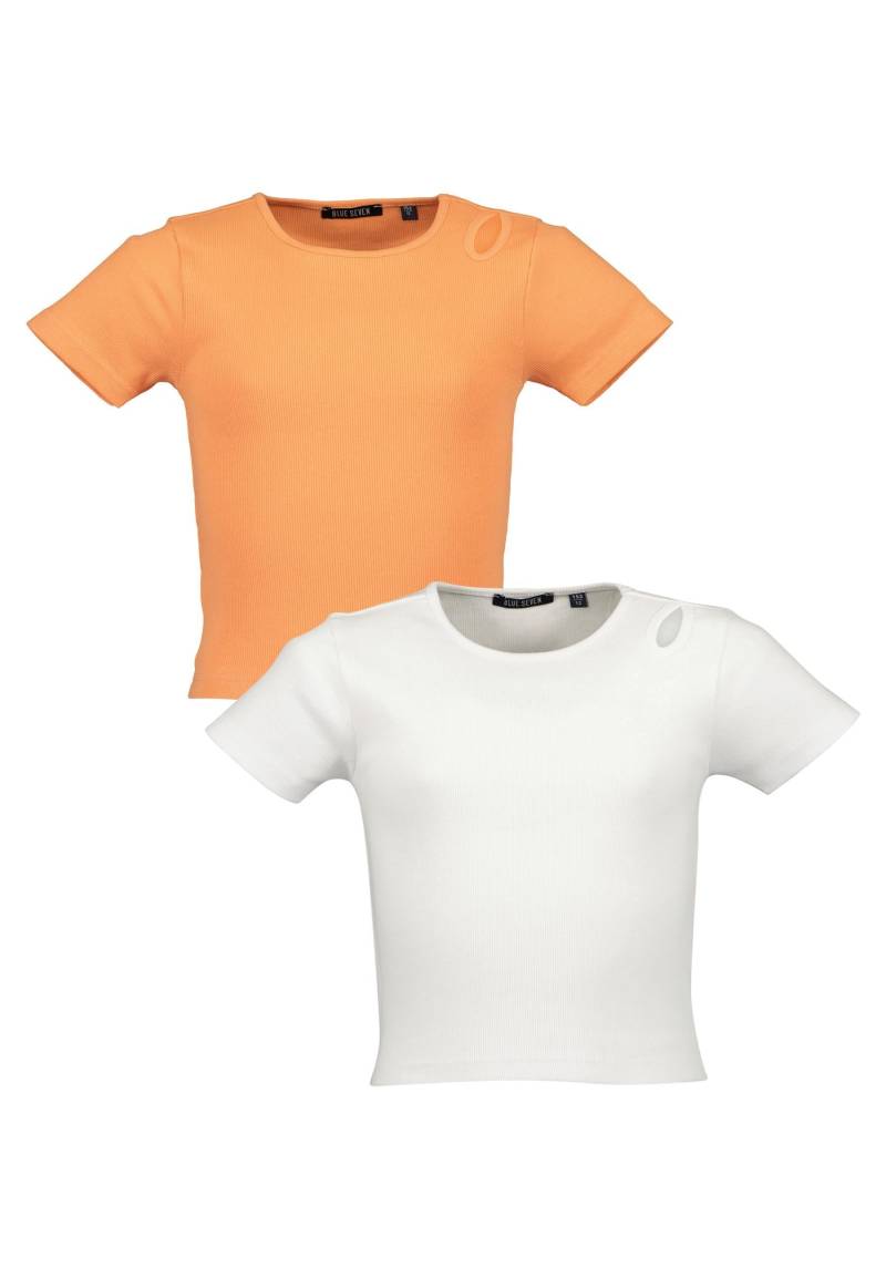 Blue Seven T-Shirt »Blue Seven Teenager Mädchen T-Shirts 2er Pack Rundhalsausschnitt«, (2 tlg.) von BLUE SEVEN