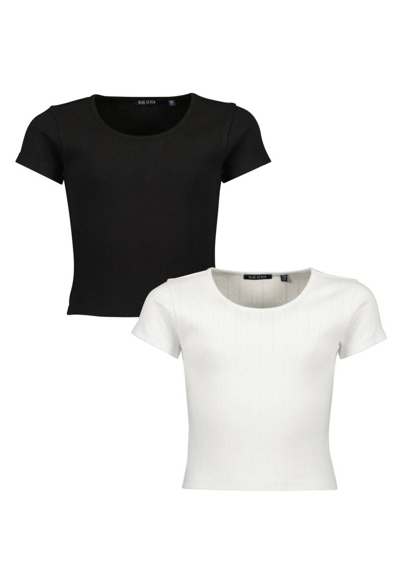 Blue Seven T-Shirt »Blue Seven Teenager Mädchen T-Shirts 2er Pack Rundhalsausschnitt«, (2 tlg.) von BLUE SEVEN