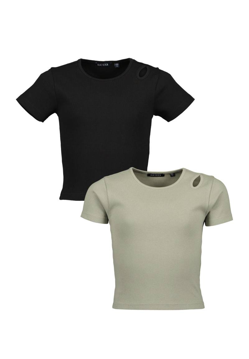 Blue Seven T-Shirt »Blue Seven Teenager Mädchen T-Shirts 2er Pack Rundhalsausschnitt«, (2 tlg.) von BLUE SEVEN
