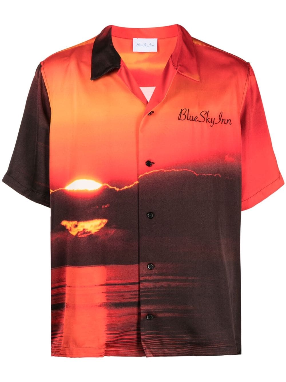 BLUE SKY INN Suncloud logo-embroidered shirt - Orange von BLUE SKY INN