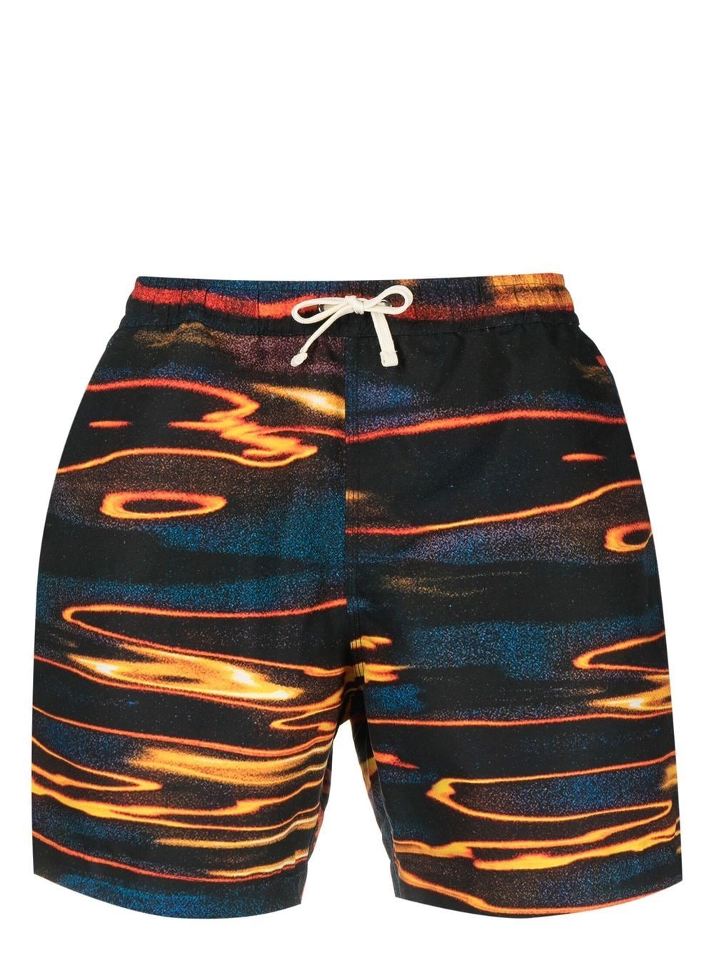 BLUE SKY INN abstract-print swim shorts - Black von BLUE SKY INN