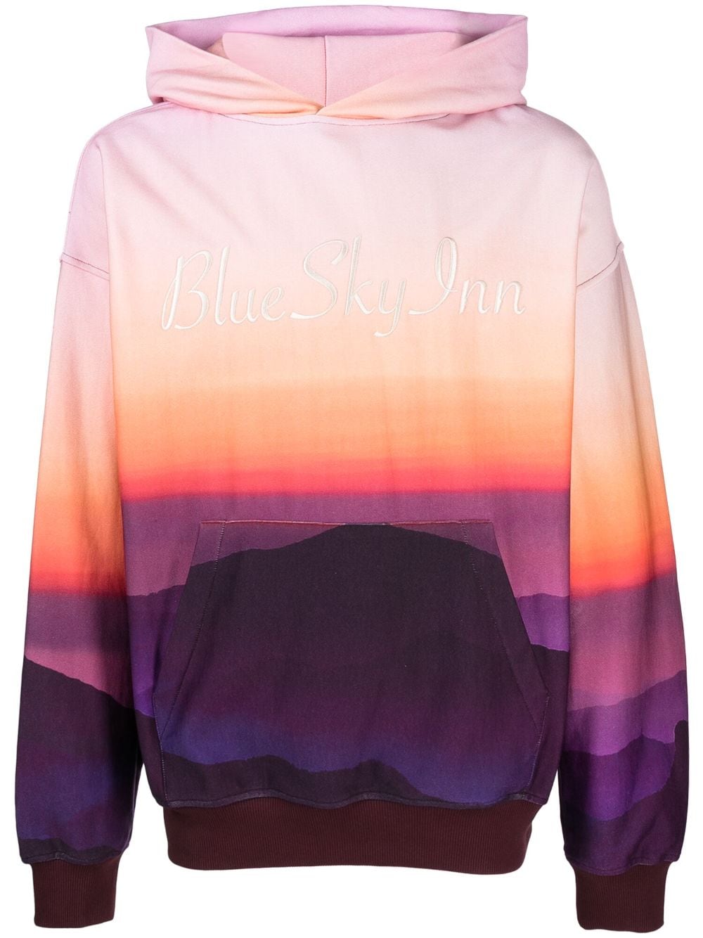 BLUE SKY INN graphic-print cotton hoodie - Pink von BLUE SKY INN