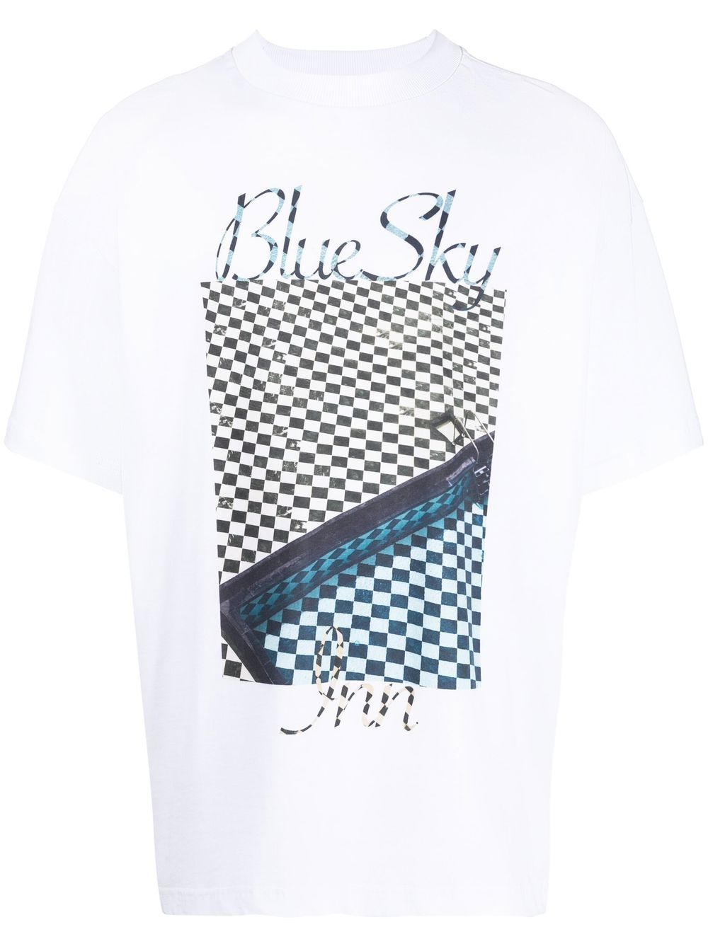 BLUE SKY INN logo-graphic print T-shirt - White von BLUE SKY INN