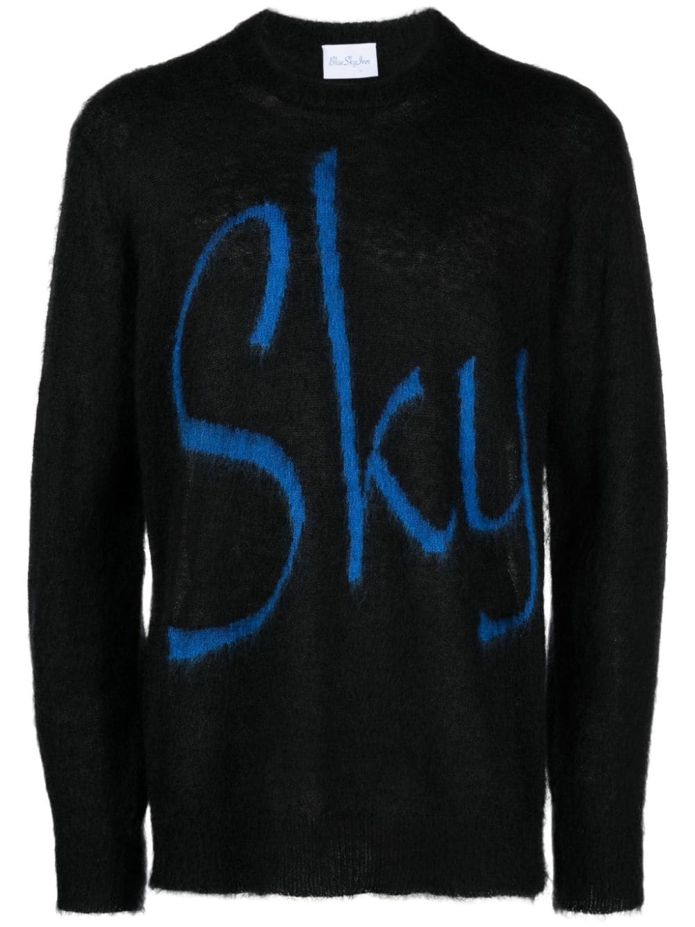 BLUE SKY INN logo-print crew-neck jumper - Black von BLUE SKY INN
