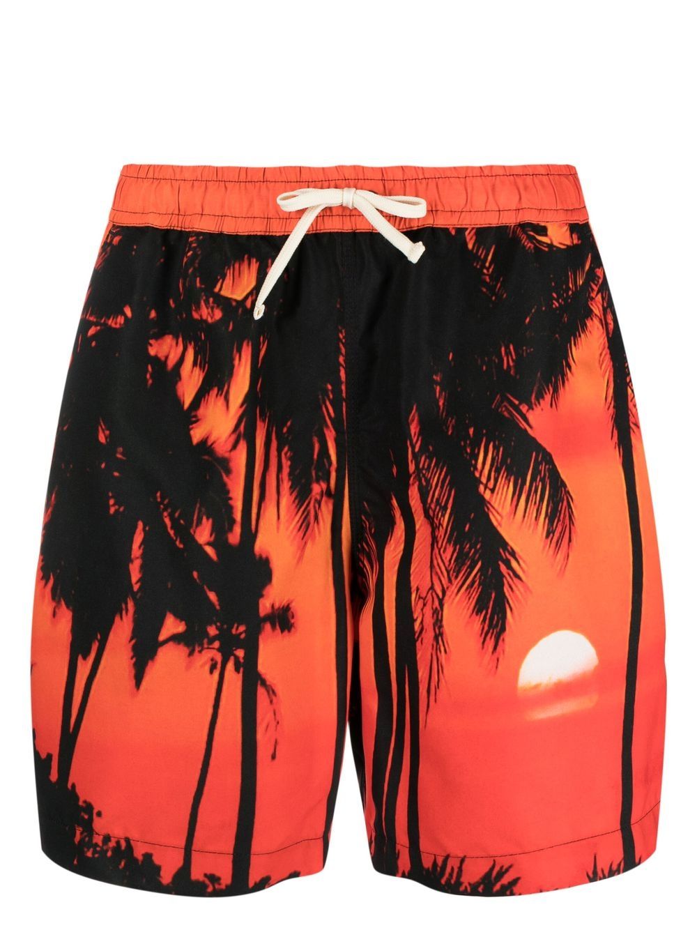 BLUE SKY INN palm-tree print swim shorts - Orange von BLUE SKY INN